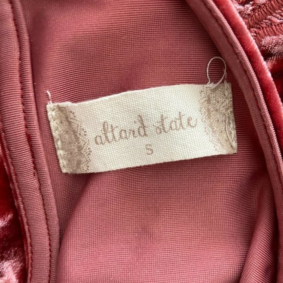 altar'd state Rose Pink Crushed Velvet Embroidered - Picture 5 of 12